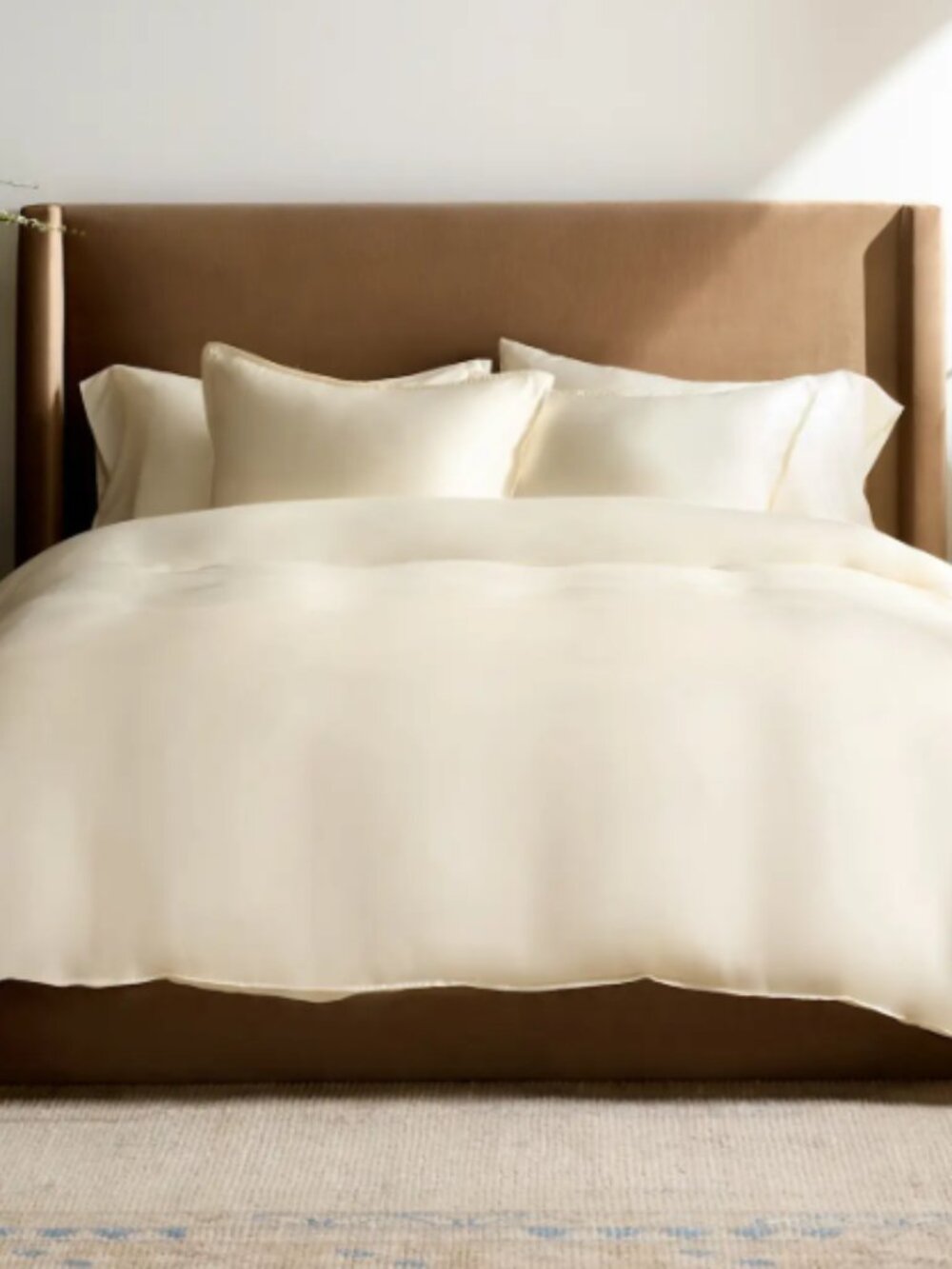 Quince Bamboo Duvet Cover Ivory Queen NIB